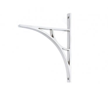 From The Anvil Tyne Shelf Brackets - Polished Chrome