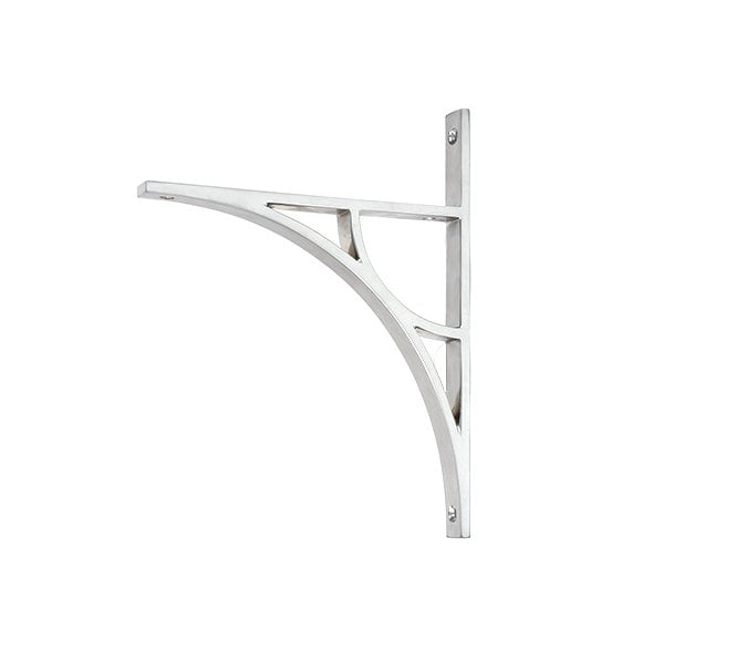 From The Anvil Tyne Shelf Brackets - Satin Chrome