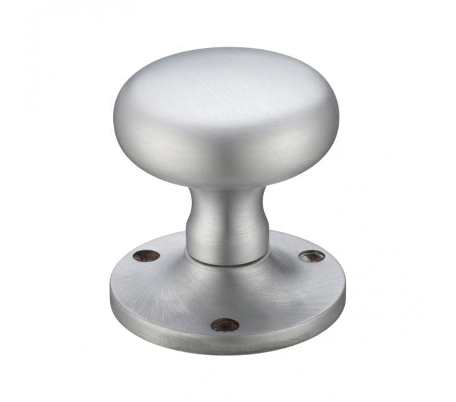 Fulton & Bray FB201 Mushroom Knob Set - Satin Chrome