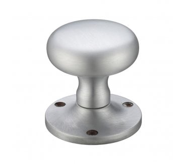 Fulton & Bray FB201 Mushroom Knob Set - Satin Chrome