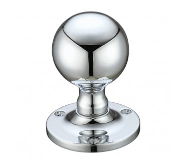 Fulton & Bray FB202 Ball Mortice Knob Set - Polished Chrome