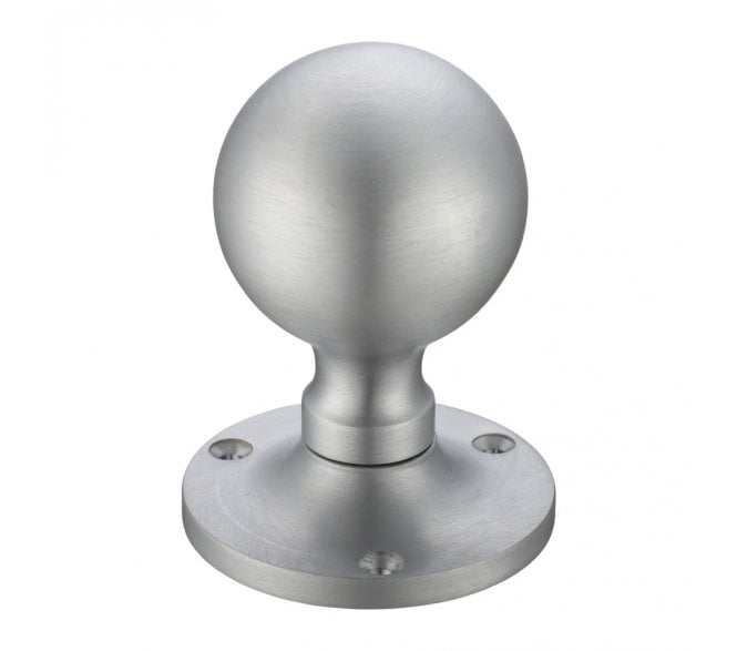 Fulton & Bray FB202 Ball Mortice Knob Set - Satin Chrome