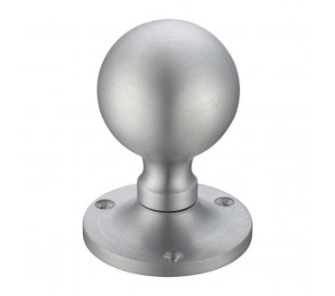 Fulton & Bray FB202 Ball Mortice Knob Set - Satin Chrome