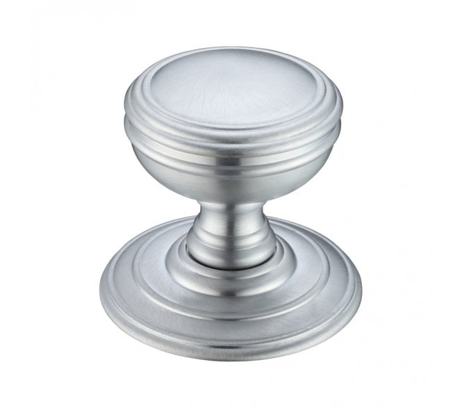 Fulton & Bray FB305 Ringed Concealed Mortice Knobs - Satin Chrome