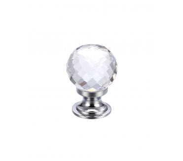 Fulton & Bray FCH03 Facetted Cabinet Knob - Polished Chrome