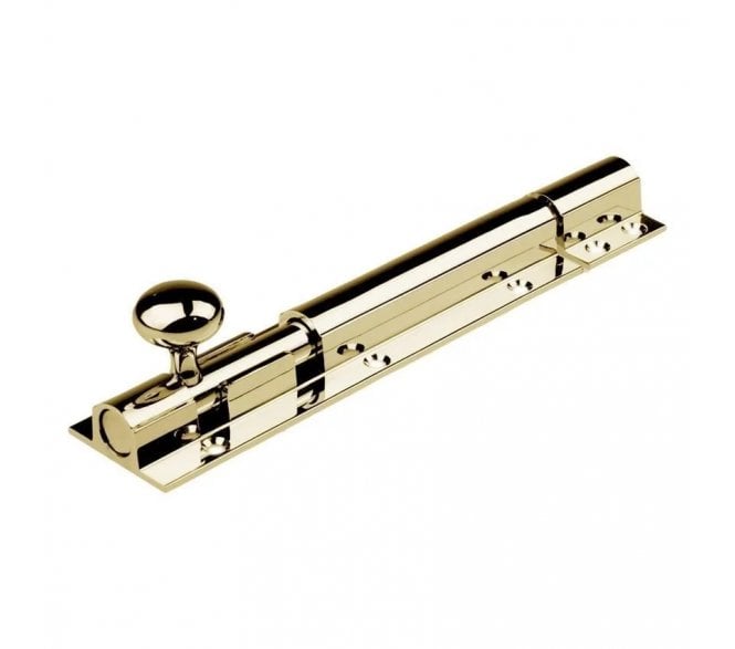 Fulton & Bray Luxury Door Barrel Bolts - Polished Brass