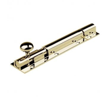 Fulton & Bray Luxury Door Barrel Bolts - Polished Brass