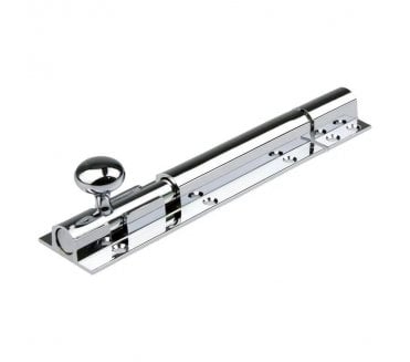 Fulton & Bray Luxury Door Barrel Bolts - Polished Chrome