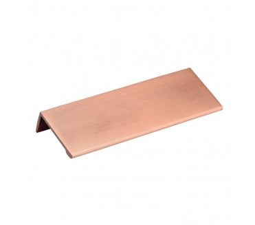 Giona Cabinet Edge Pull Handle - 120mm - Brushed Copper
