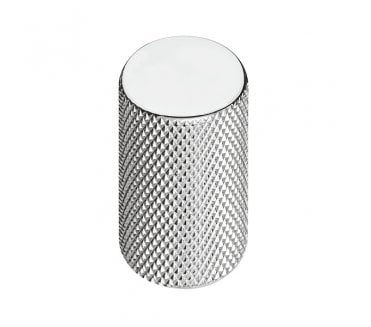 Graf Knurled Cabinet Knob 17x28mm - Polished Chrome