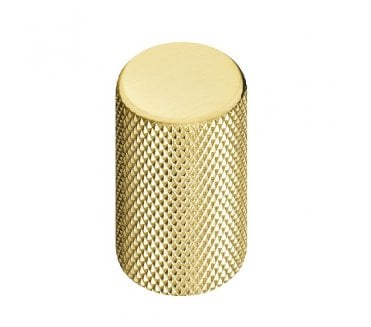 Graf Knurled Grip Cabinet Knob 17x28mm - Satin Brass