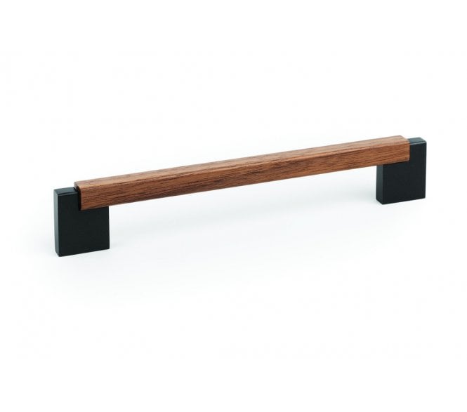 Hafele 100.00.603 Duo Mini Cabinet Handles - Walnut