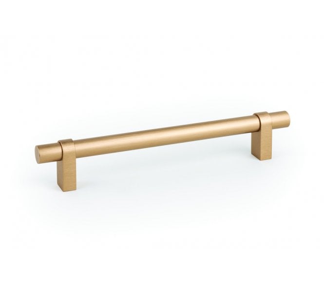 Hafele 100.00.608 Torre Cabinet Handle - 192mm Centres - Satin Brass