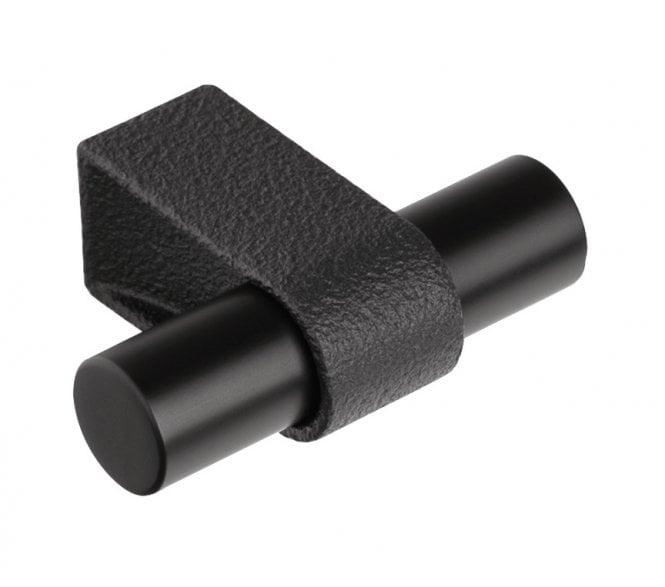 Hafele 100.00.869 Casey T-Bar Cabinet Knob - 60mm - Matt Black