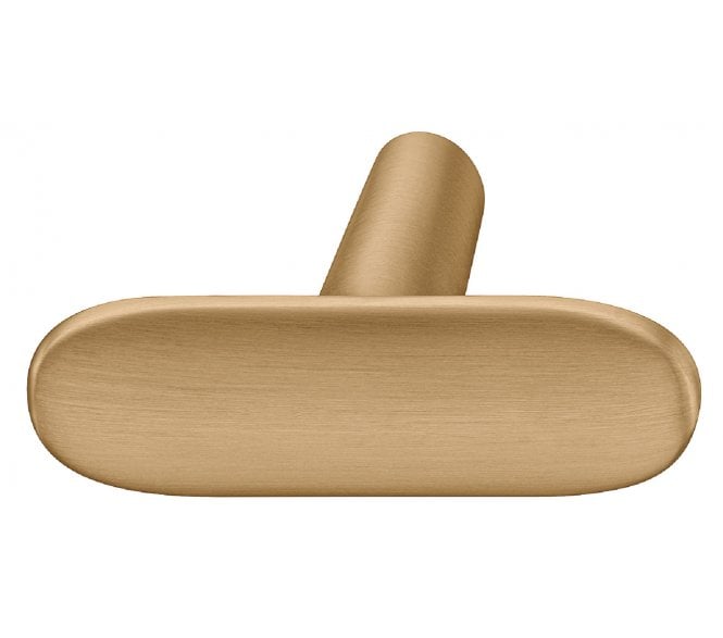 Hafele 106.70.123 Pebble Cabinet Knob - 46mm - Satin Brass