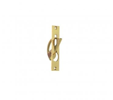 Hafele 911.26.130 Gravity Pocket Door Edge Pull - Polished Brass