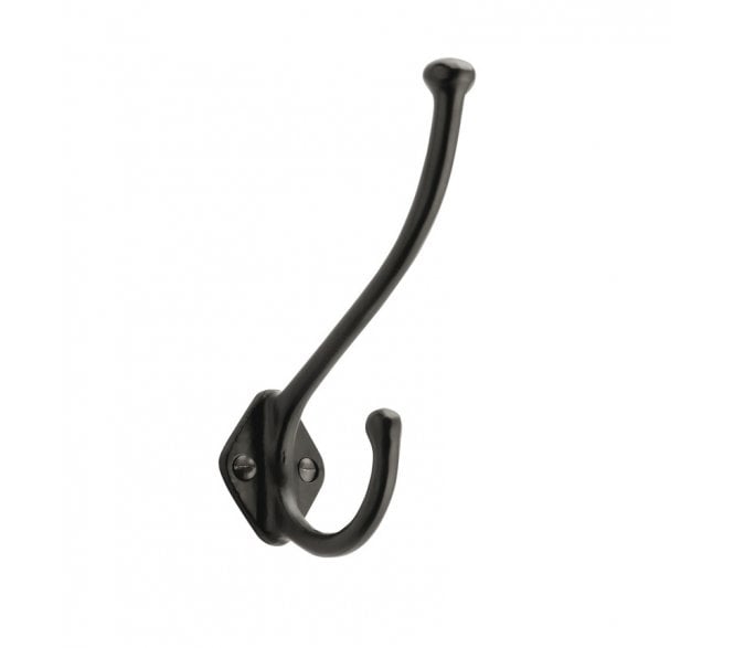 Hafele Allia Cast Iron Hat & Coat Hook - Black