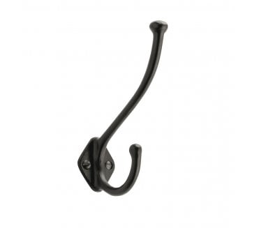 Hafele Allia Cast Iron Hat & Coat Hook - Black
