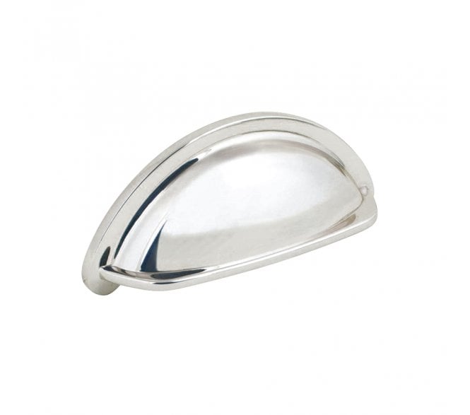 Hafele Ariel Drawer Cup Pull - Polished Chrome