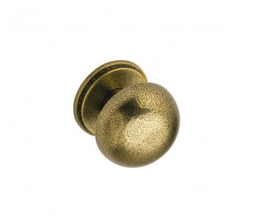 Hafele Bevera Cast Iron Cabinet Knob 38mm - Aged Brass