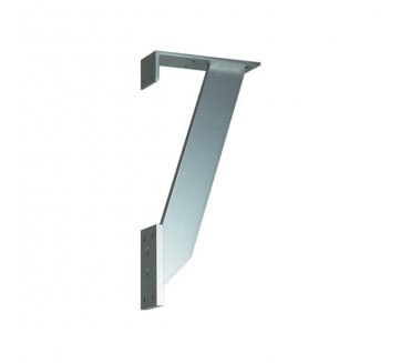Hafele Breakfast Bar Support Bracket - Satin Aluminium