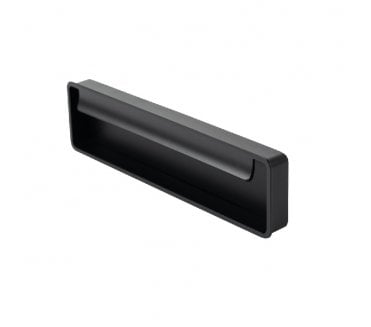 Hafele Fold Inset Flush Pull Handle 174mm - Matt Black