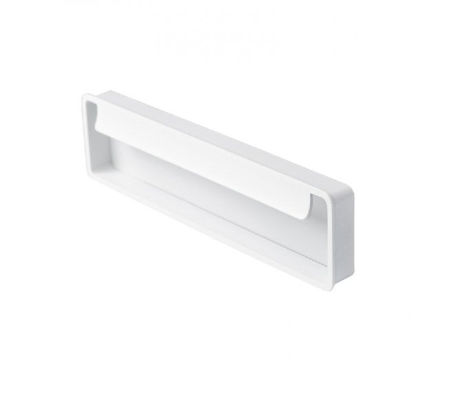 Hafele Fold Inset Flush Pull Handle 174mm - Matt White