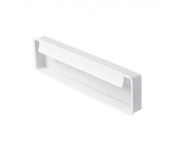 Hafele Fold Inset Flush Pull Handle 174mm - Matt White