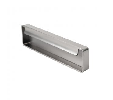 Hafele Fold Inset Flush Pull Handle 174mm - Satin Nickel