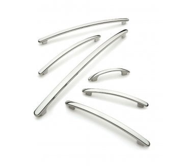 Hafele Hudson Bow Cabinet Handle - Polished Chrome