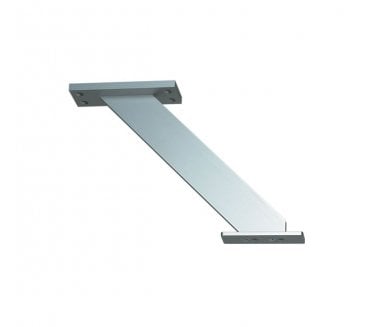 Hafele Inclined Breakfast Bar Support Bracket - Satin Aluminium
