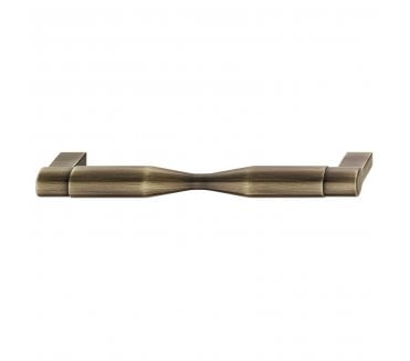 Hafele 106.69.403 Omnia Cabinet Handle - 160mm Centres - Antique Brass