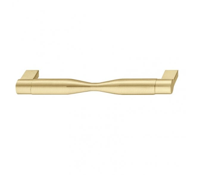 Hafele 106.69.402 Omnia Cabinet Handle - 160mm Centres - Satin Brass