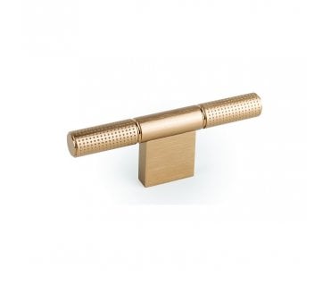 Hafele Point T-Bar Cabinet Knob 110mm - Brushed Brass
