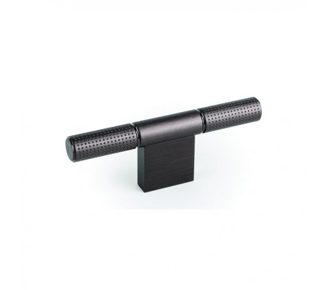 Hafele Point T-Bar Cabinet Knob 110mm - Titanium Black