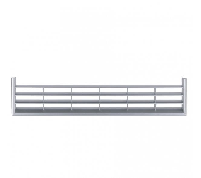 Hafele PVC Recess Mounted Ventilation Grille 367x79mm - Stainless Steel Effect
