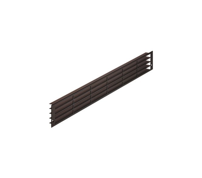 Hafele Recess Mounted Ventilation Grille 450x70mm - Matt Aluminium