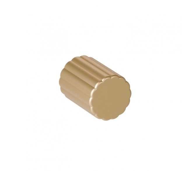 Hafele Scallop Cabinet Knob 21mm - Satin Brass