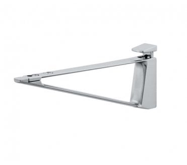 Hafele Shelf Supports for Glass/Wood Shelves 4-45mm thick - Stainless Steel Effect
