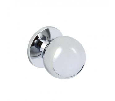 Hafele Solid Brass Ball Cabinet Knob 30mm - Polished Chrome