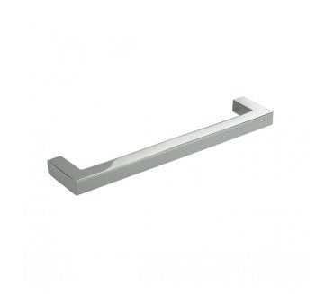 Hafele Square Bar Cabinet Handle 128mm - Polished Chrome