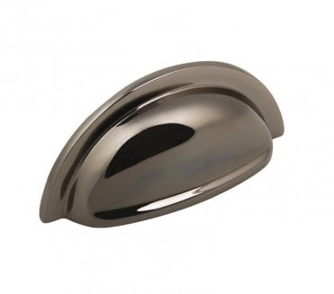 Henrietta Cabinet Cup Drawer Pull - Black Nickel