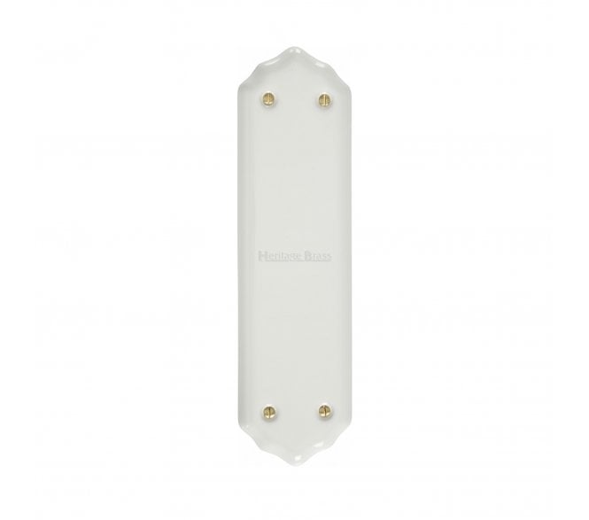 Heritage Brass 5000 White Porcelain Finger Plate