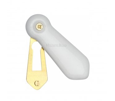 Heritage Brass 5030 White Porcelain Escutcheon