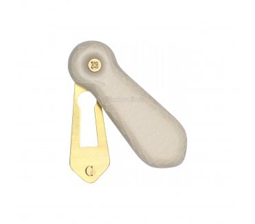 Heritage Brass 8030 Cream Crackle Porcelain Escutcheon