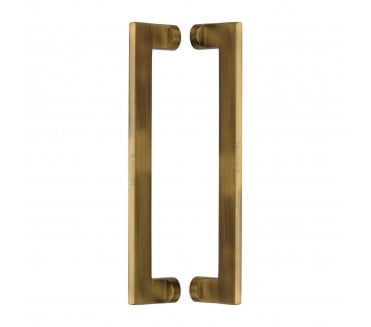 Heritage Brass Apollo Back to Back Door Pull Handles - Antique Brass