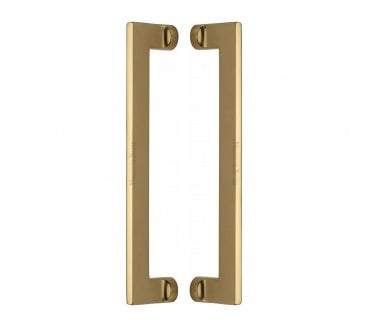 Heritage Brass Apollo Back to Back Door Pull Handles - Polished Brass