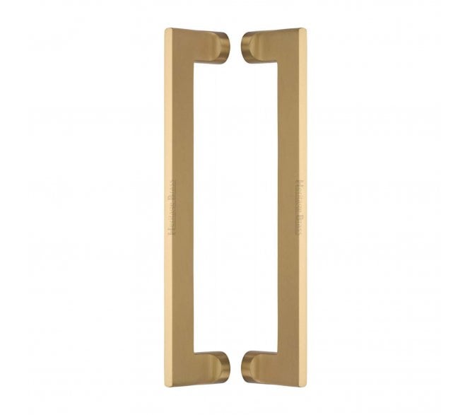 Heritage Brass Apollo Back to Back Door Pull Handles - Satin Brass