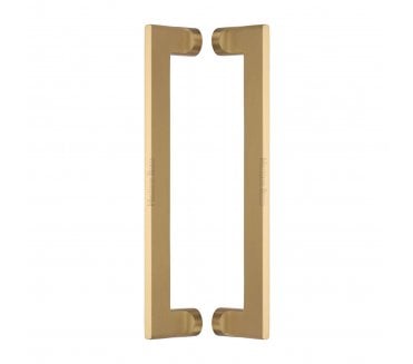 Heritage Brass Apollo Back to Back Door Pull Handles - Satin Brass