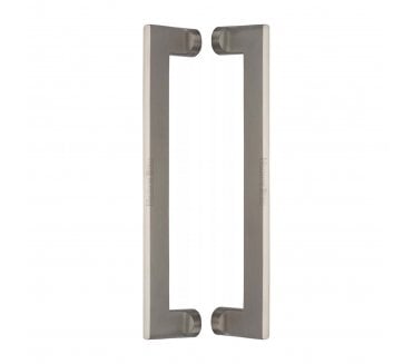 Heritage Brass Apollo Back to Back Door Pull Handles - Satin Nickel